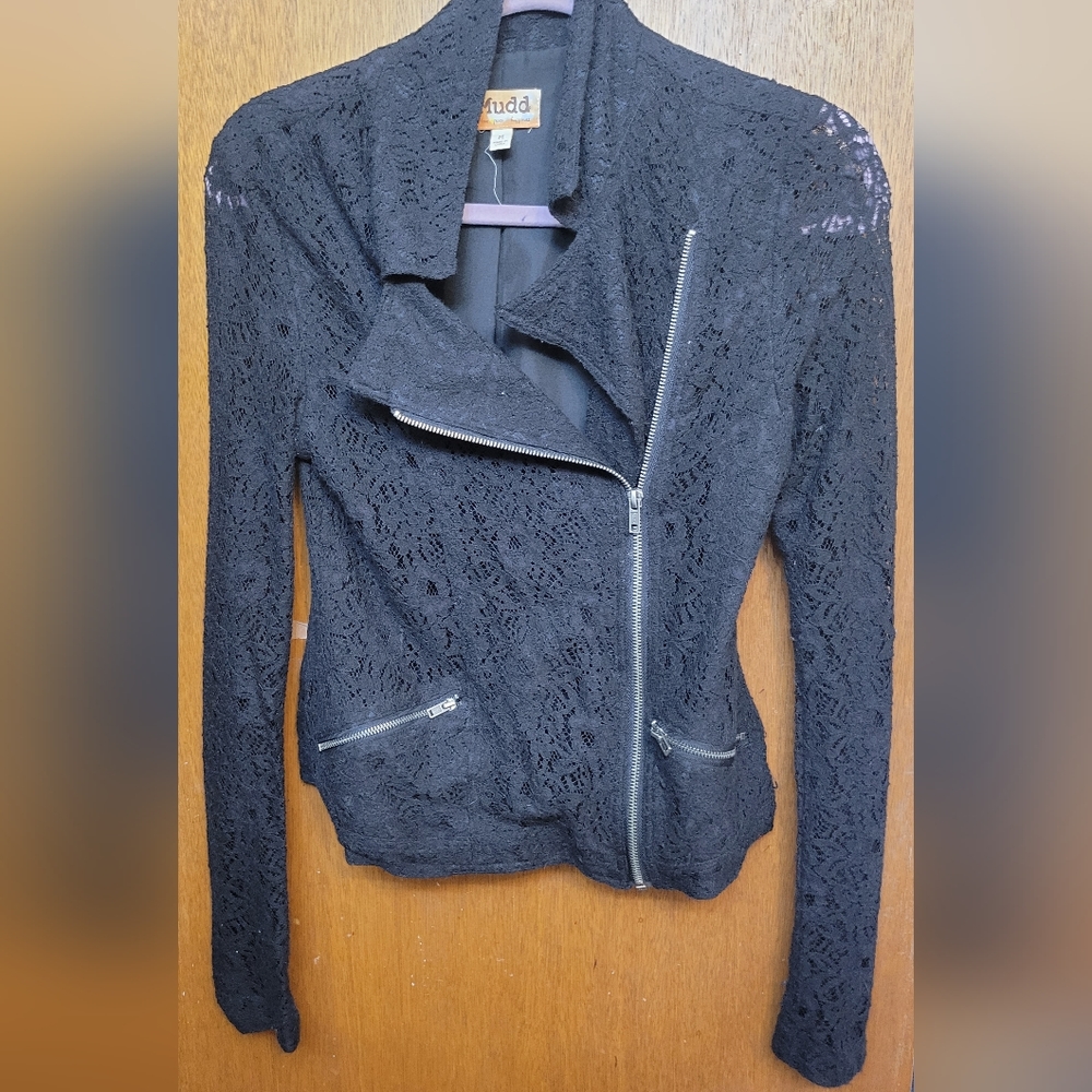 NWOT Mudd Medium Lace Moto-style Jacket